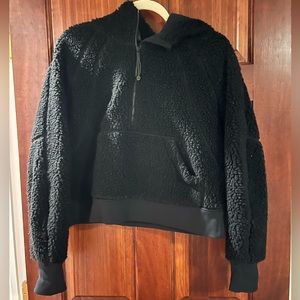 Lululemon Scuba Half Zip Shearling Black | Women XS/S